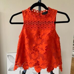 Topshop Lace Crop top